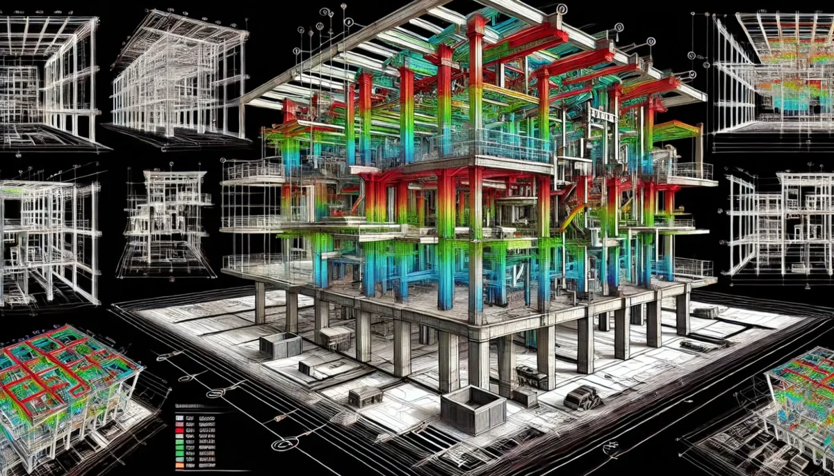 Modelo BIM de una estructura